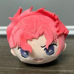 Anime Plush Doll Cute Cartoon Pink Hair Green Outfit Kids Stuffed Toy